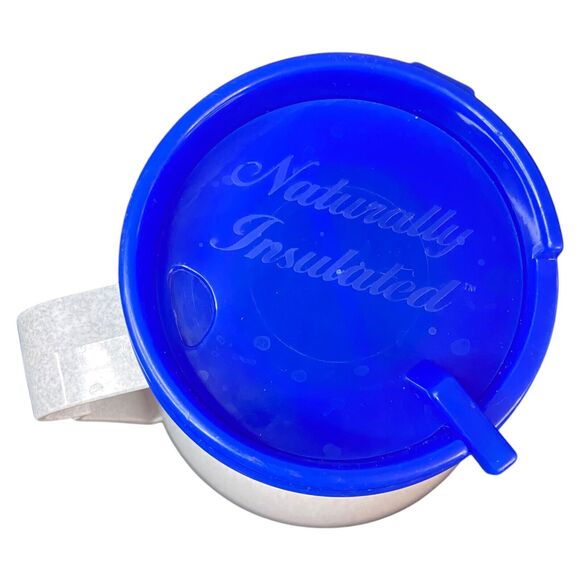 Road Warrior CLARK Gas Station Reusable Travel Mug Wide Base Non-Slip Blue 90s - Picture 9 of 13